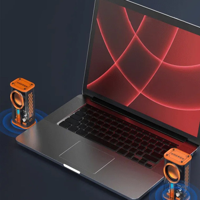 See Through Transparent Wireless Audio Speaker- Type C Charging