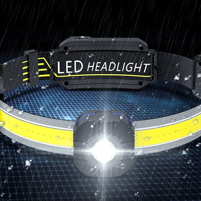 LED COB Portable Headlamp Waterproof Torch Light- USB Charging_8