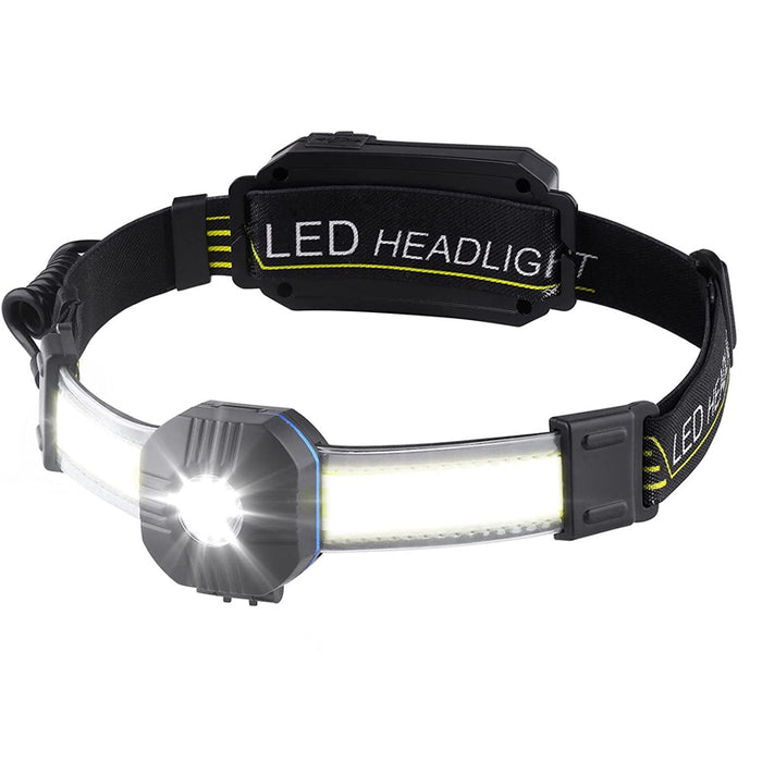 LED COB Portable Headlamp Waterproof Torch Light- USB Charging_4