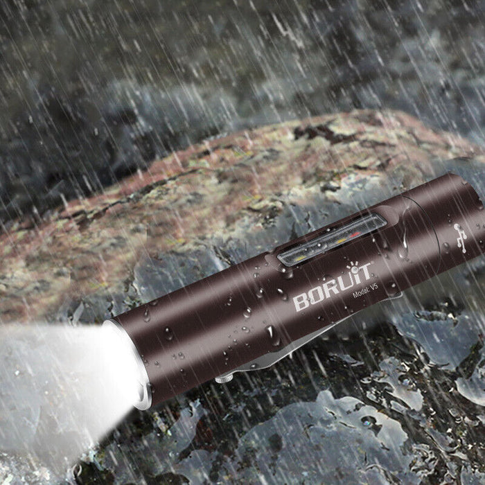 Mini Pocket LED Flashlight Magnetic Work Light- USB Rechargeable_7