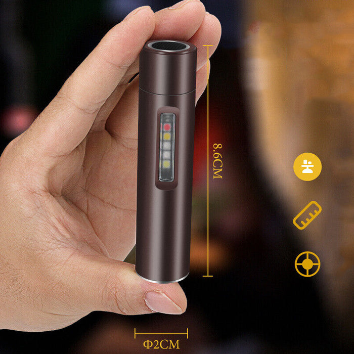 Mini Pocket LED Flashlight Magnetic Work Light- USB Rechargeable_8