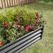 Metal Raised Garden Flower Bed Rectangular Raised Herb Planter