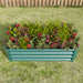 Rectangular Metal Raised Planter Outdoor Garden Plant and Vegetable Bed