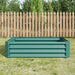 Rectangular Metal Raised Planter Outdoor Garden Plant and Vegetable Bed