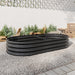 Large Oval Shaped Metal Raised Planter Outdoor Garden Plant Vegetable Bed