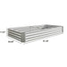 Rectangular Metal Raised Planter Outdoor Garden Plant Vegetable Bed- Silver