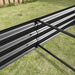 Rectangular Metal Raised Planter Outdoor Garden Plant Vegetable Bed- Black