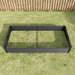 Rectangular Metal Raised Planter Outdoor Garden Plant Vegetable Bed- Black