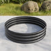 Round Shape Metal Raised Garden Bed Herbs and Vegetable Planter- Black_4