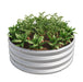 50 Gallons Tall and Round Raised Planter Outdoor Garden Herbs and Vegetable Bed- Silver_6