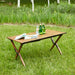 Lightweight Aluminum Foldable Roll-Up Rectangular Outdoor Camping Table