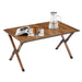 Lightweight Aluminum Foldable Roll-Up Rectangular Outdoor Camping Table