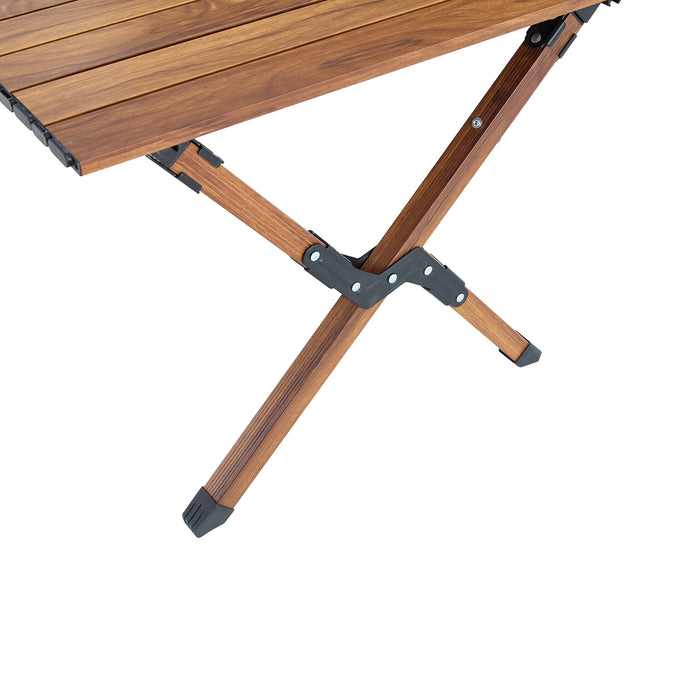 Lightweight Aluminum Foldable Roll-Up Rectangular Outdoor Camping Table