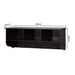 Wall-Mounted Coat Organizer Shelf with Hooks (Espresso)
