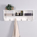 Wall-Mounted Coat Organizer Shelf with Hooks