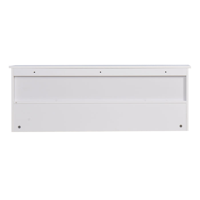 Wall-Mounted Coat Organizer Shelf with Hooks