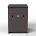 Hidden Box Cat End Table Wooden Night Stand Enclosed Pet Litterbox- Brown