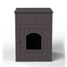 Hidden Box Cat End Table Wooden Night Stand Enclosed Pet Litterbox- Brown