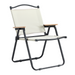 Modern Contemporary Foldable Outdoor Chair for Backyard Camping in Beige