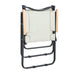 Modern Contemporary Foldable Outdoor Chair for Backyard Camping in Beige