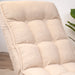 Single Seater Japanese Style Thick Cushioned Lazy Tatami Recliner Sofa- White_9