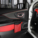 Smart LED Car Trash Can Waterproof PU Leather Car Garbage Bin Battery-Powered
