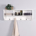Wall-Mounted Coat Organizer Shelf with Hooks