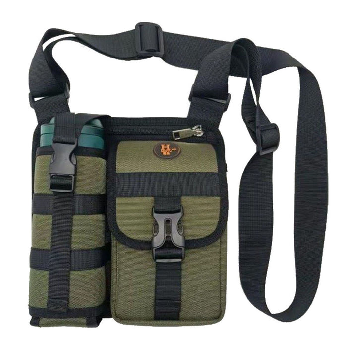 Waterproof Camping Wear Resistant Chest Crossbody Sling Shoulder Bags With Water Bottle Holder