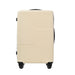 3-Piece Lightweight Hard-shell Luggage Set with Double Spinner Wheels and TSA Lock - Cream White