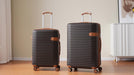 Expandable Lightweight Suitcase with Packing Cubes - Black