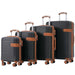 Expandable Lightweight Suitcase with Packing Cubes - Black