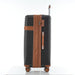 Expandable Lightweight Suitcase with Packing Cubes - Black