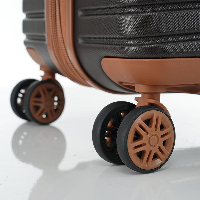 Expandable Lightweight Suitcase with Packing Cubes - Black