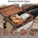 Expandable Lightweight Suitcase with Packing Cubes - Black