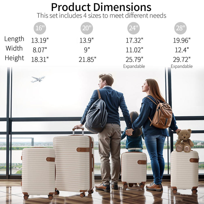 Expandable Lightweight Suitcase with Packing Cubes