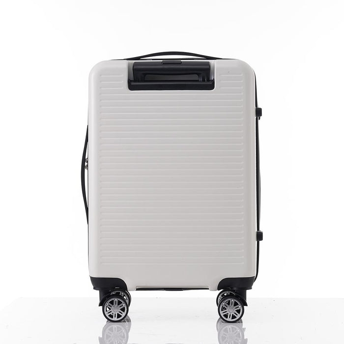 20-Inch Carry-on Luggage with Front Pocket, USB Port, and Carrying Case - White