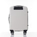 20-Inch Carry-on Luggage with Front Pocket, USB Port, and Carrying Case - White