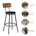 Rustic Industrial Bar Table & Stool Dining Set