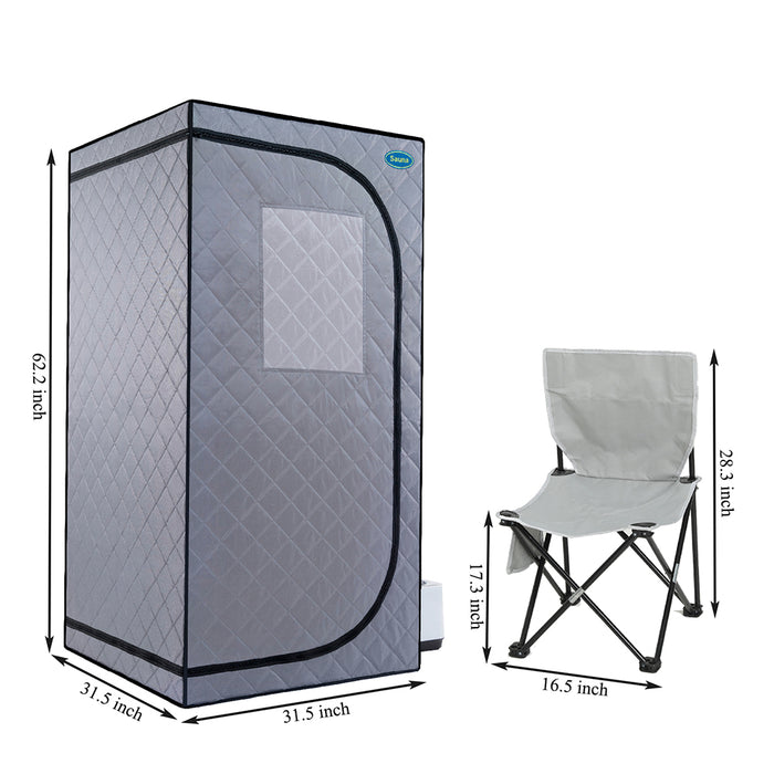 Portable Steam Sauna Tent with Chair & Generator
