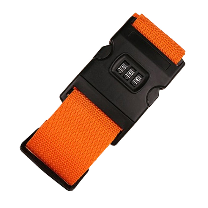 Locking TSA Luggage Strap Straight Suitcase Fixed Binding Belt For Travel