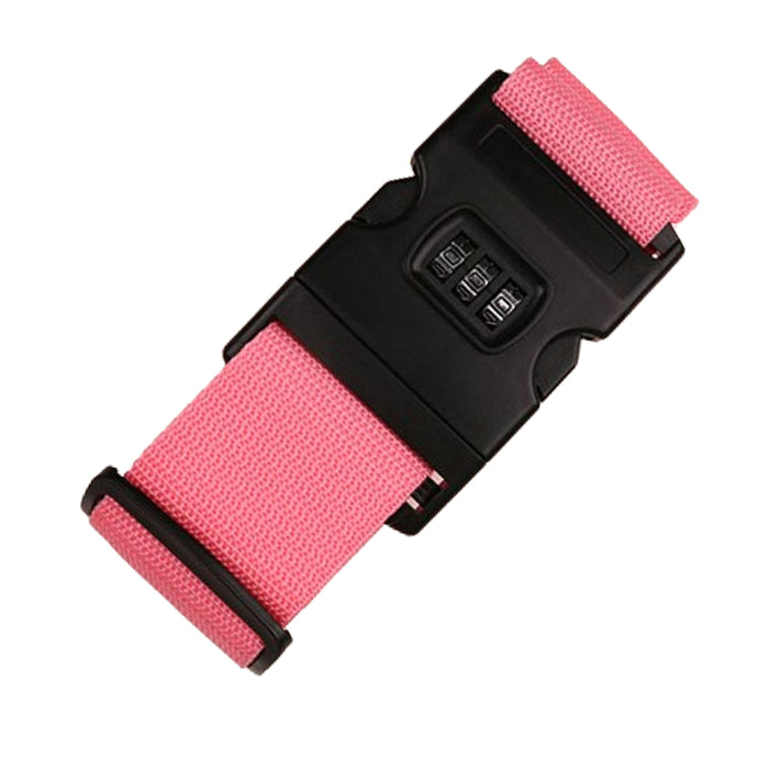 Locking TSA Luggage Strap Straight Suitcase Fixed Binding Belt For Travel