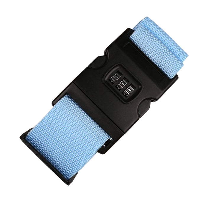 Locking TSA Luggage Strap Straight Suitcase Fixed Binding Belt For Travel