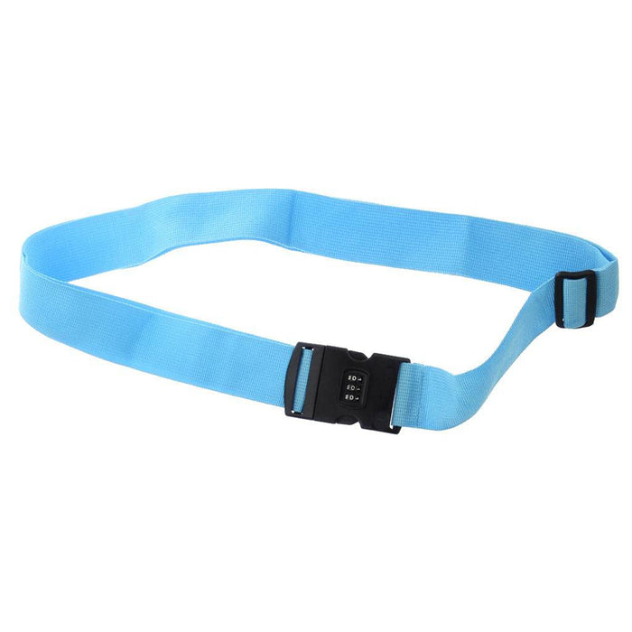 Locking TSA Luggage Strap Straight Suitcase Fixed Binding Belt For Travel