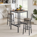 Space-Saving Bar Table Set with Stools