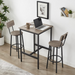 Space-Saving Bar Table Set with Stools