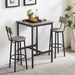Space-Saving Bar Table Set with Stools