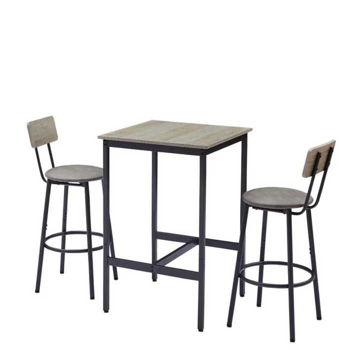 Space-Saving Bar Table Set with Stools