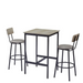 Space-Saving Bar Table Set with Stools