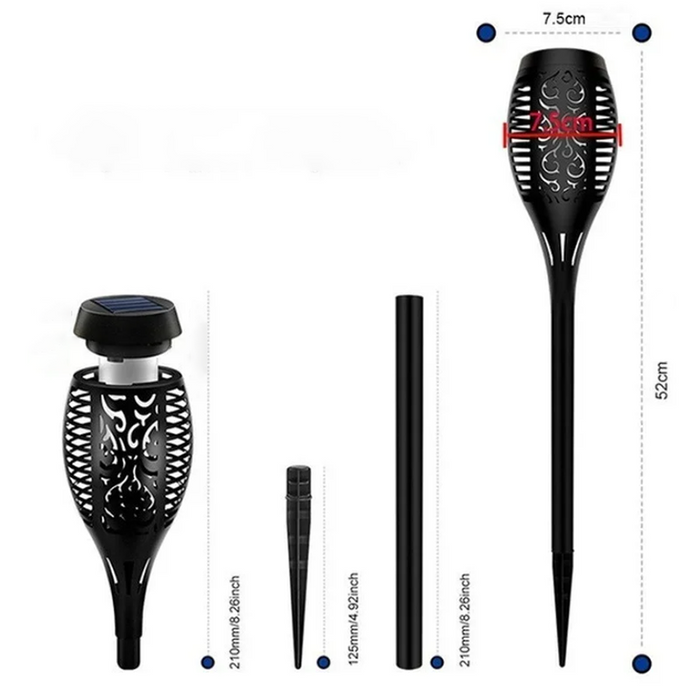 Solar Flickering Flame Torch