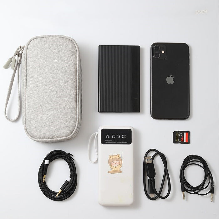Travel Portable USB Data Cable Organizer Bag